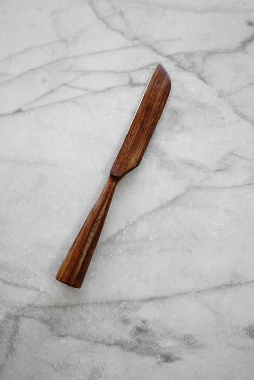 Butter/Cheese Knife - Walnut. Cherry. or Maple Wood