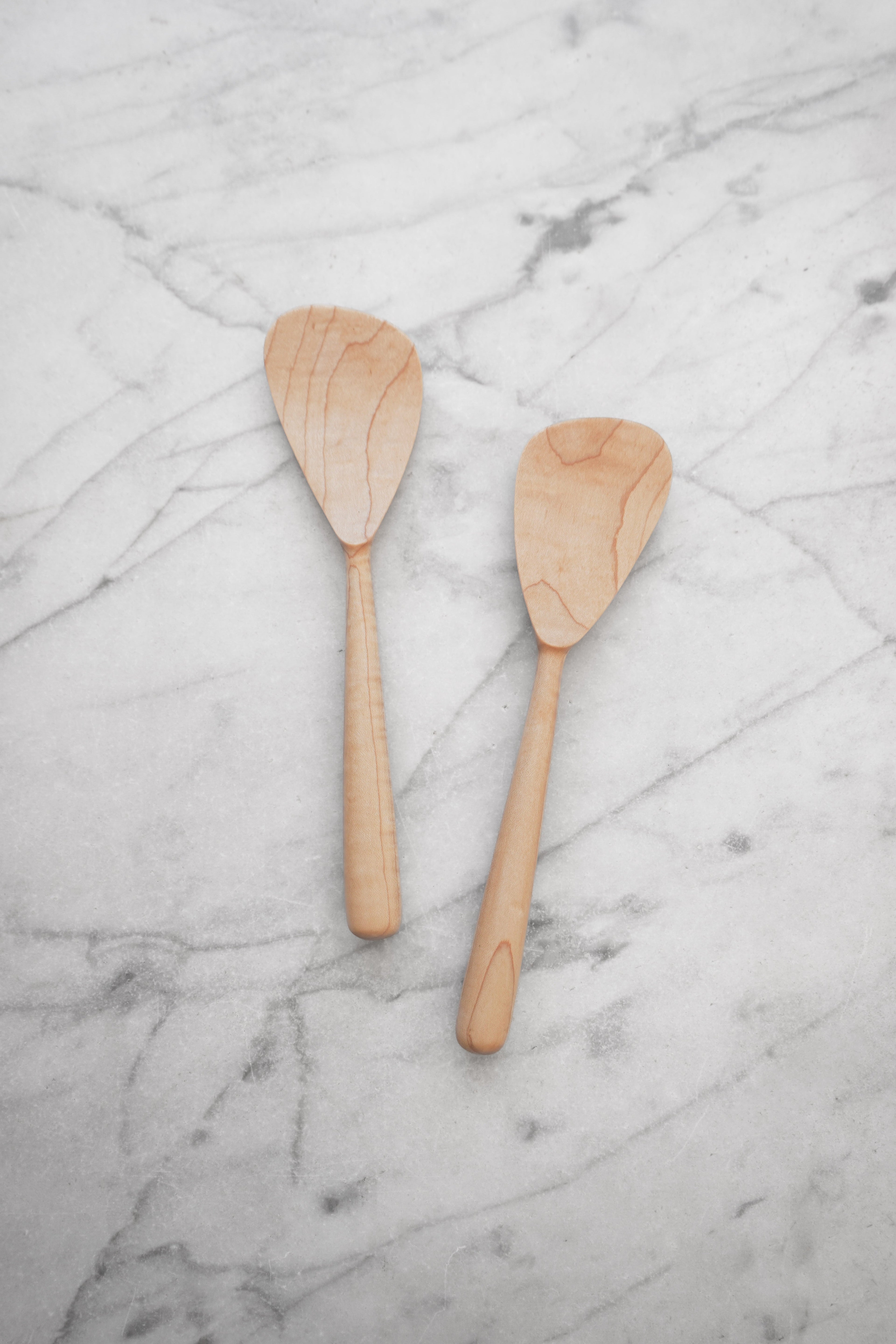 Modern Salad Set - Walnut. Cherry. or Maple Wood
