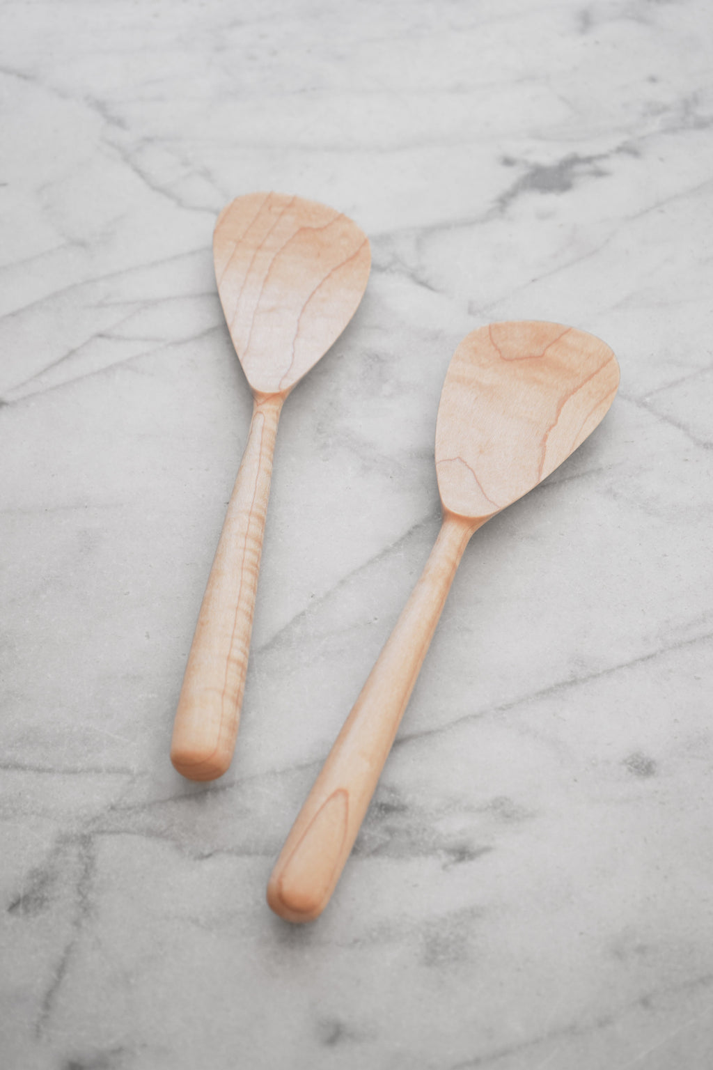 Modern Salad Set - Walnut. Cherry. or Maple Wood