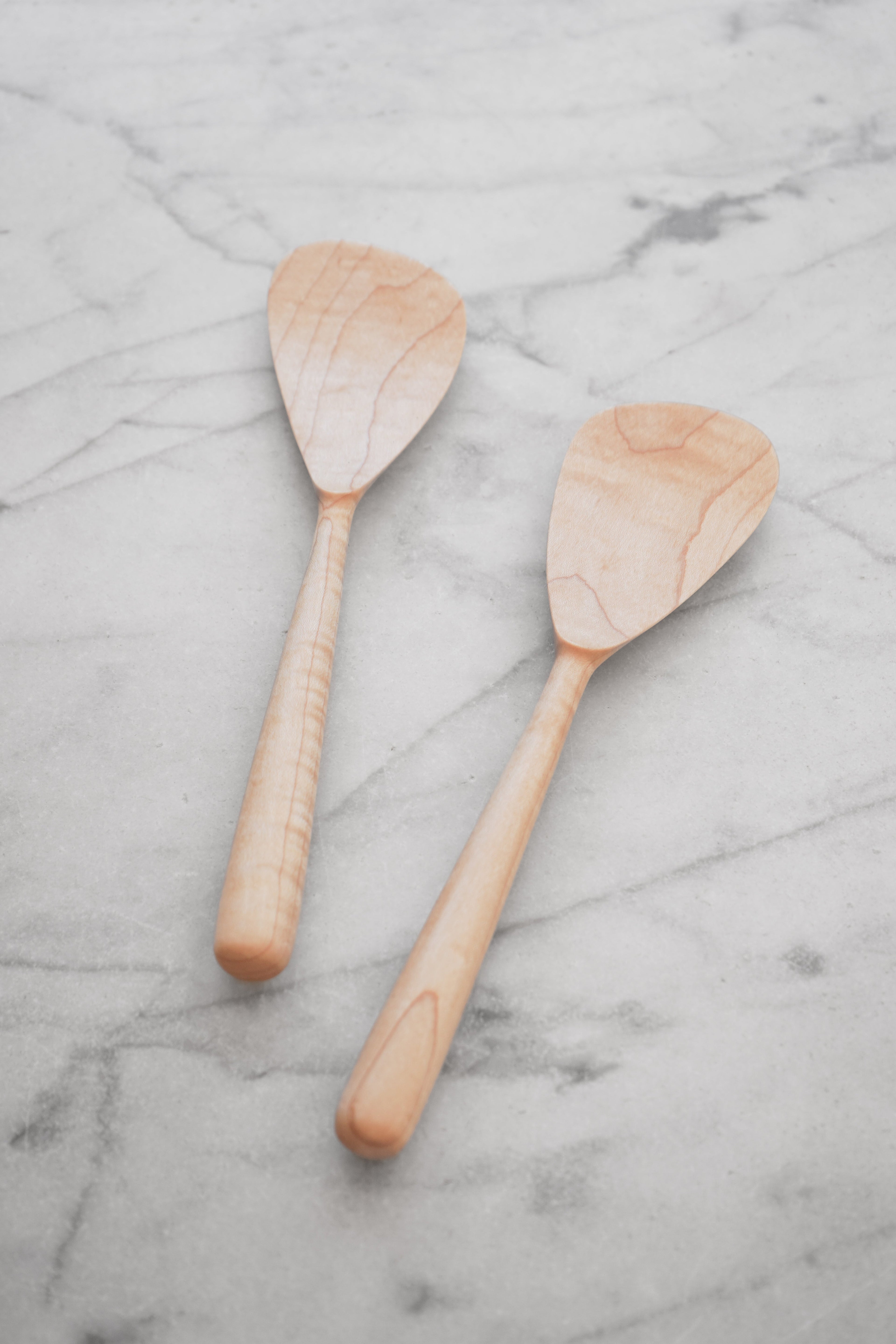 Modern Salad Set - Walnut. Cherry. or Maple Wood