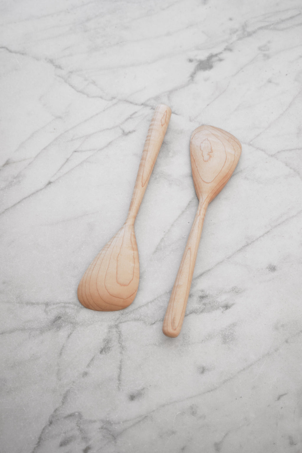 Modern Salad Set - Walnut. Cherry. or Maple Wood