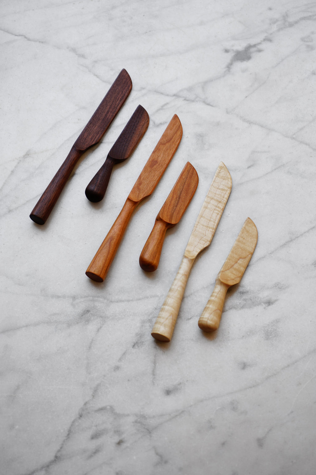 Mini Cheese/Butter Knife - Walnut. Cherry. or Maple Wood