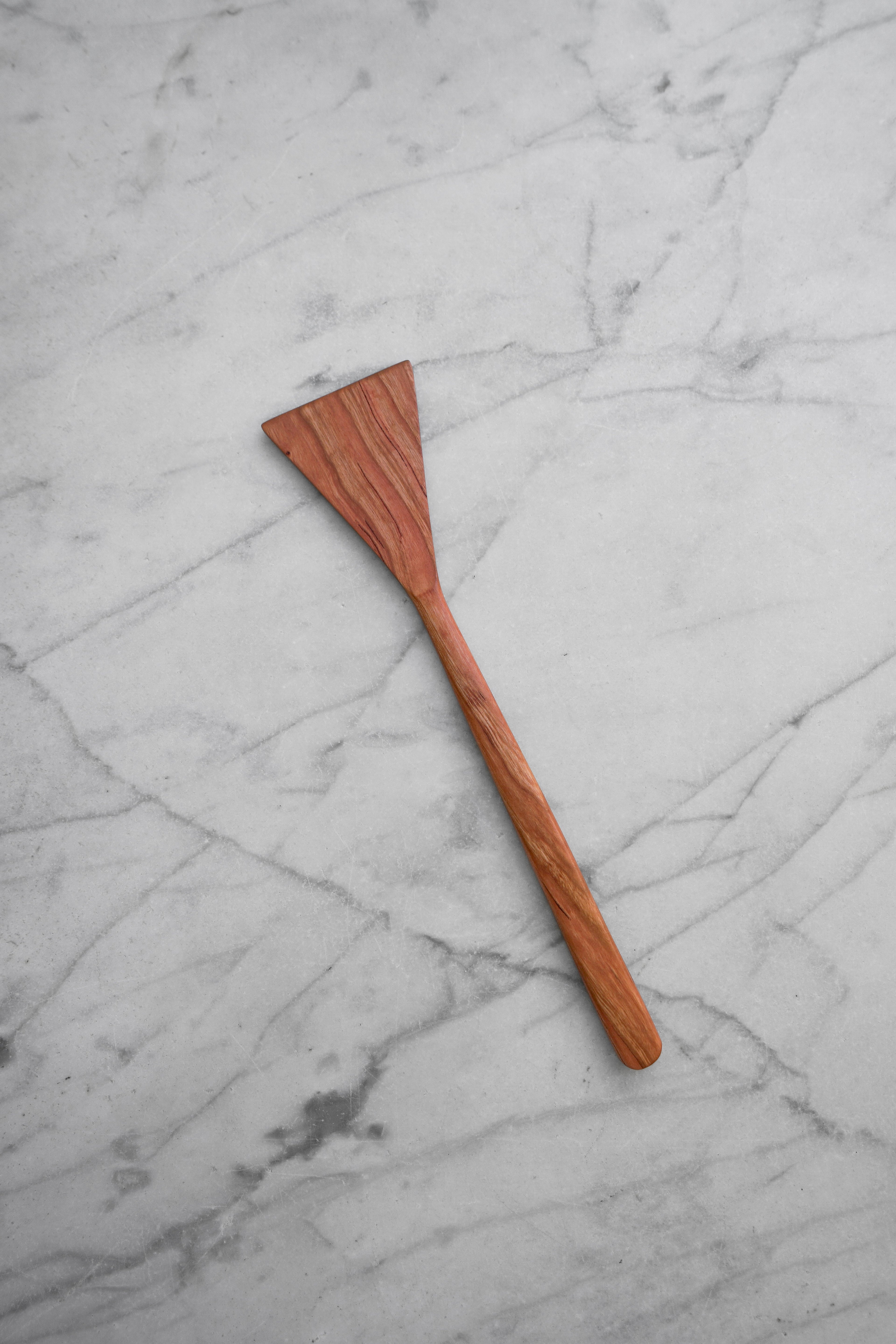 Flat Line - Triangle Spatula - Walnut. Cherry. or Maple Wood