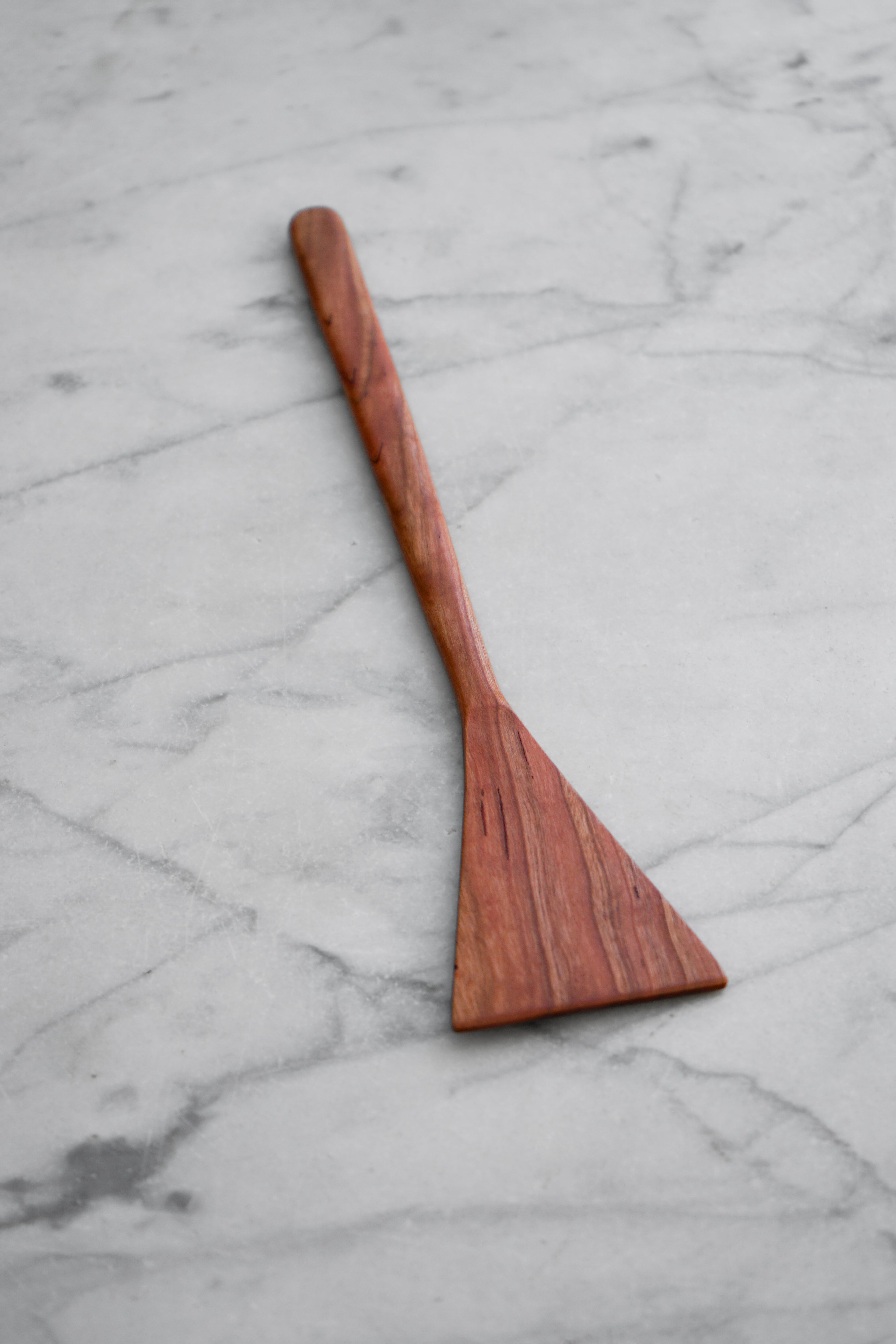 Flat Line - Triangle Spatula - Walnut. Cherry. or Maple Wood