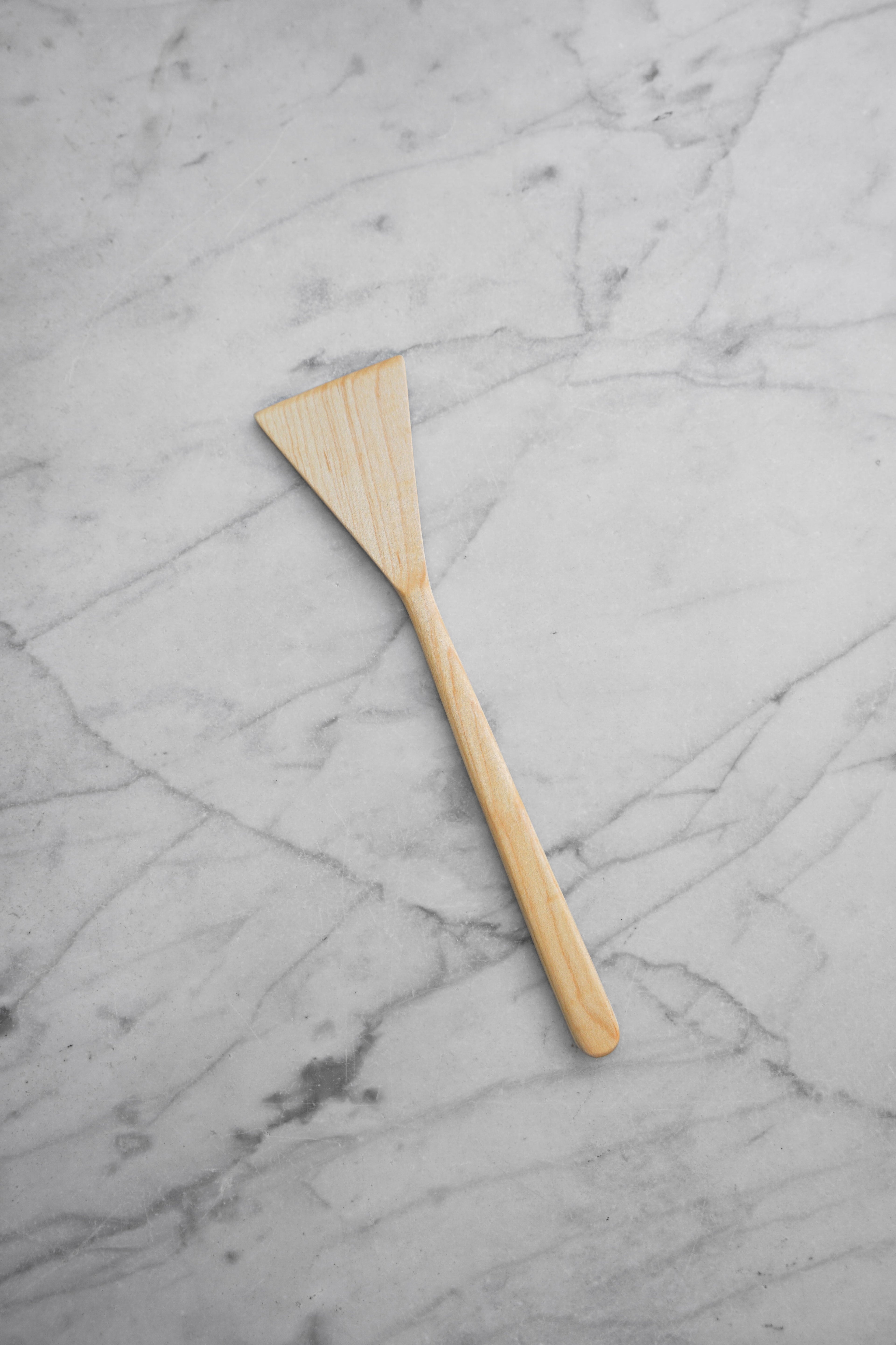 Flat Line - Triangle Spatula - Walnut. Cherry. or Maple Wood