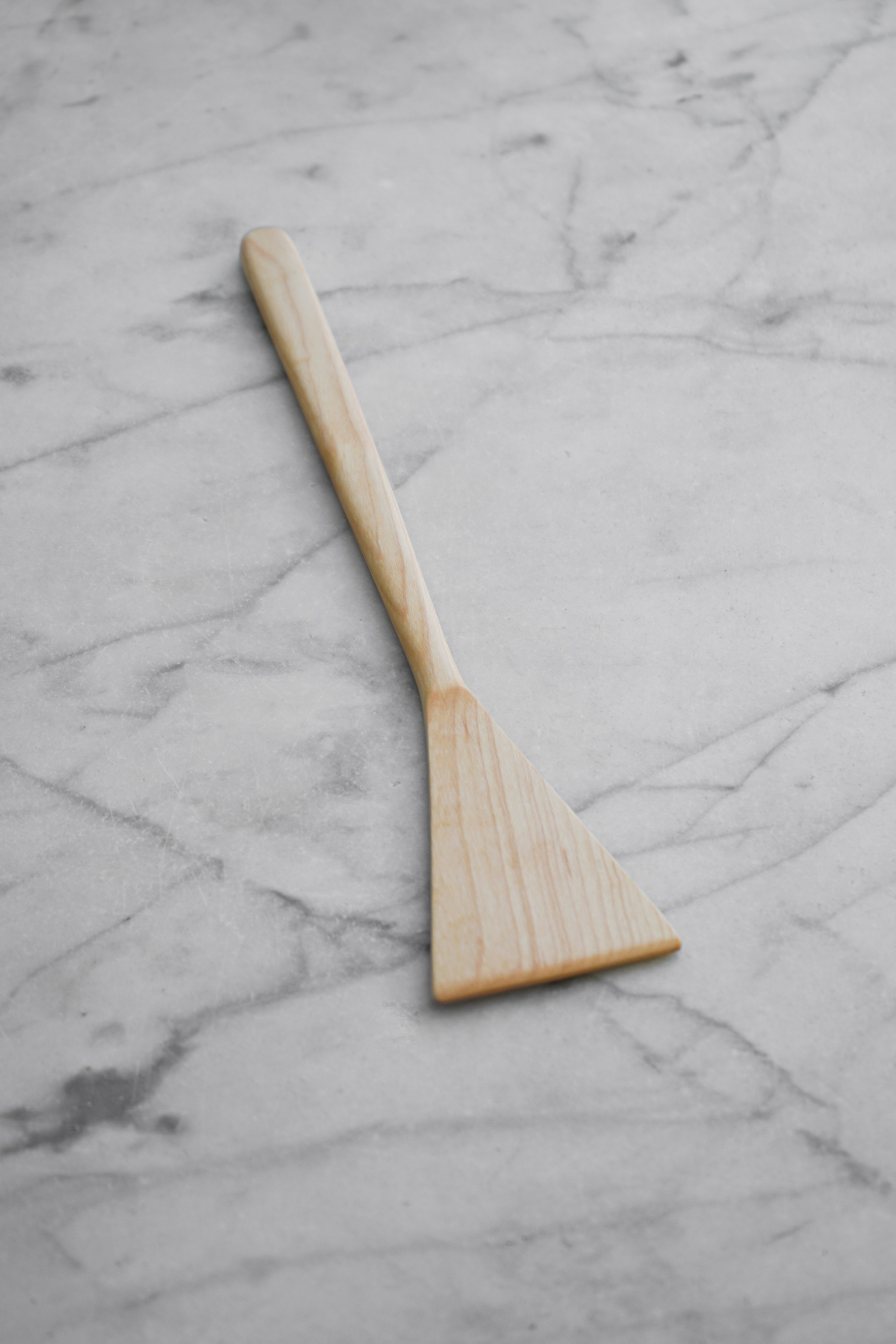 Flat Line - Triangle Spatula - Walnut. Cherry. or Maple Wood