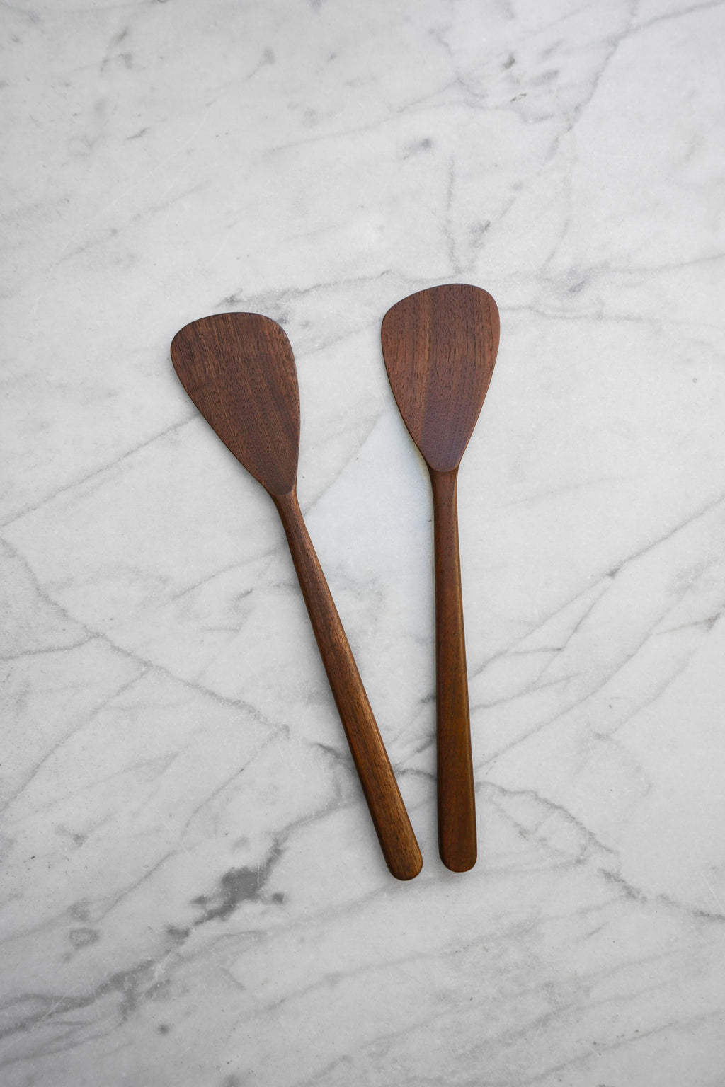 Flat Line - Modern Salad Set - Walnut. Cherry. and Maple Wood