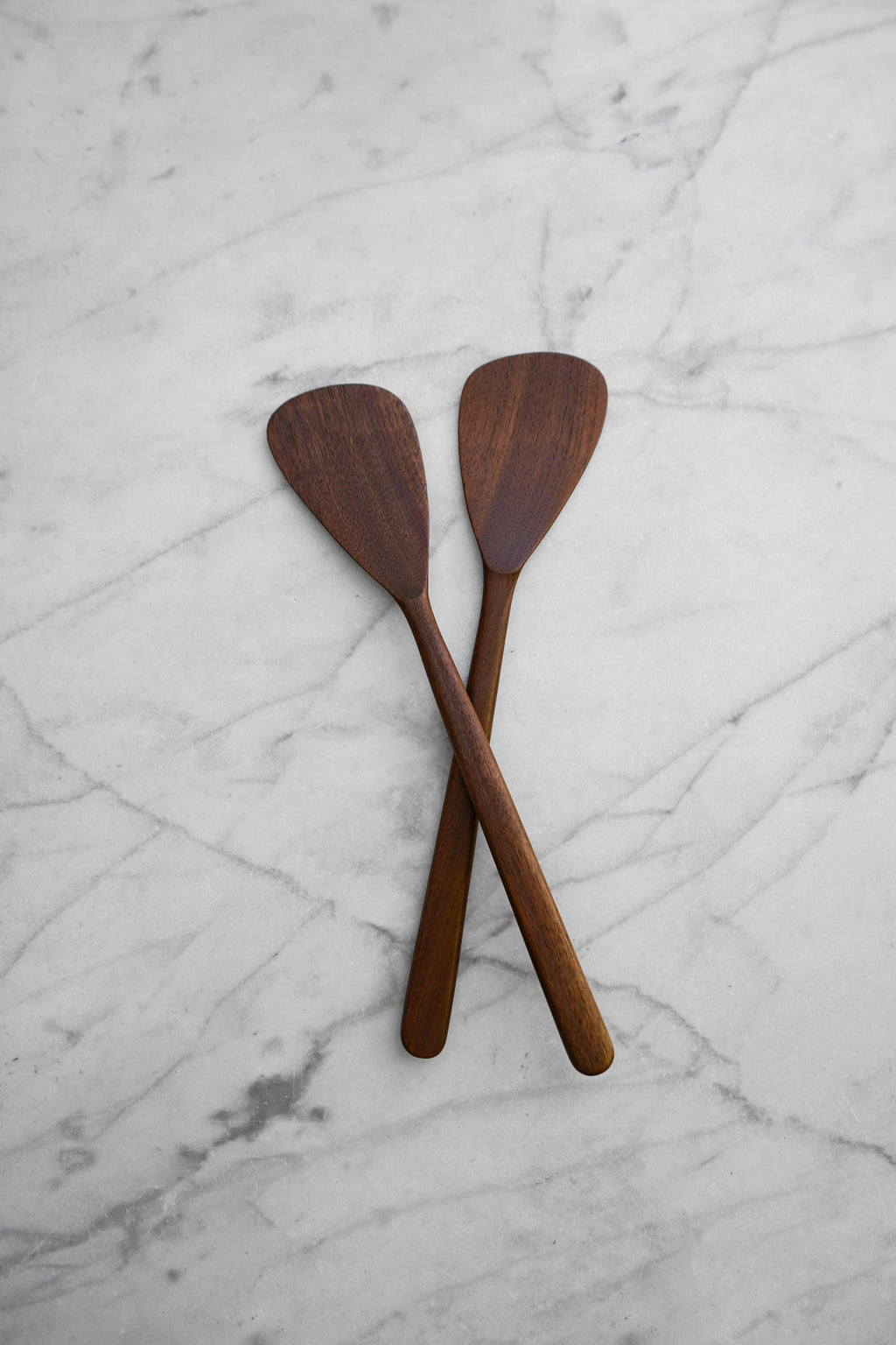 Flat Line - Modern Salad Set - Walnut. Cherry. and Maple Wood
