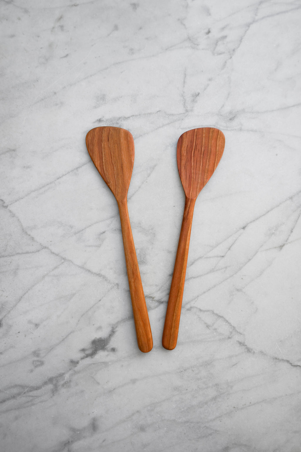 Flat Line - Modern Salad Set - Walnut. Cherry. and Maple Wood