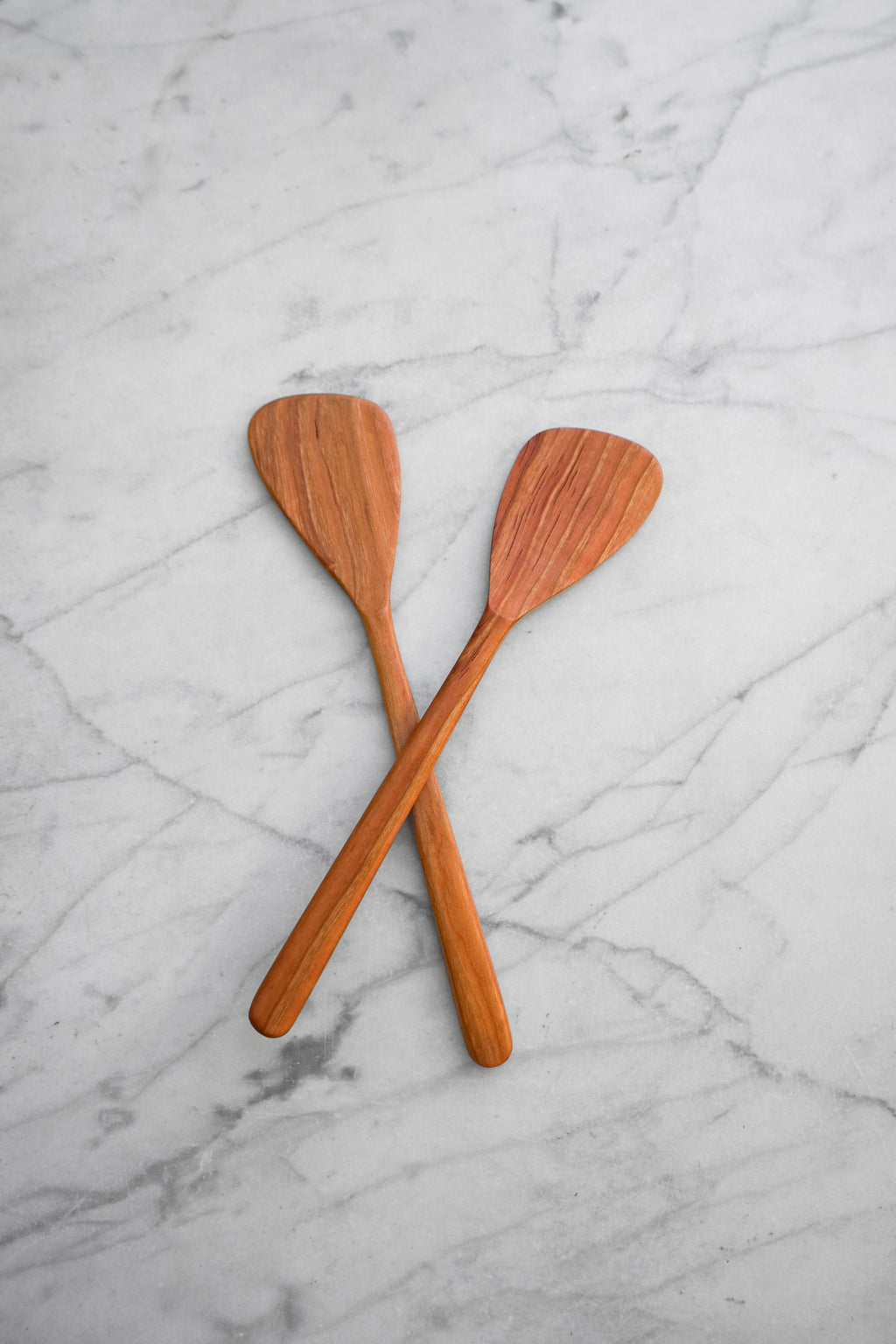 Flat Line - Modern Salad Set - Walnut. Cherry. and Maple Wood