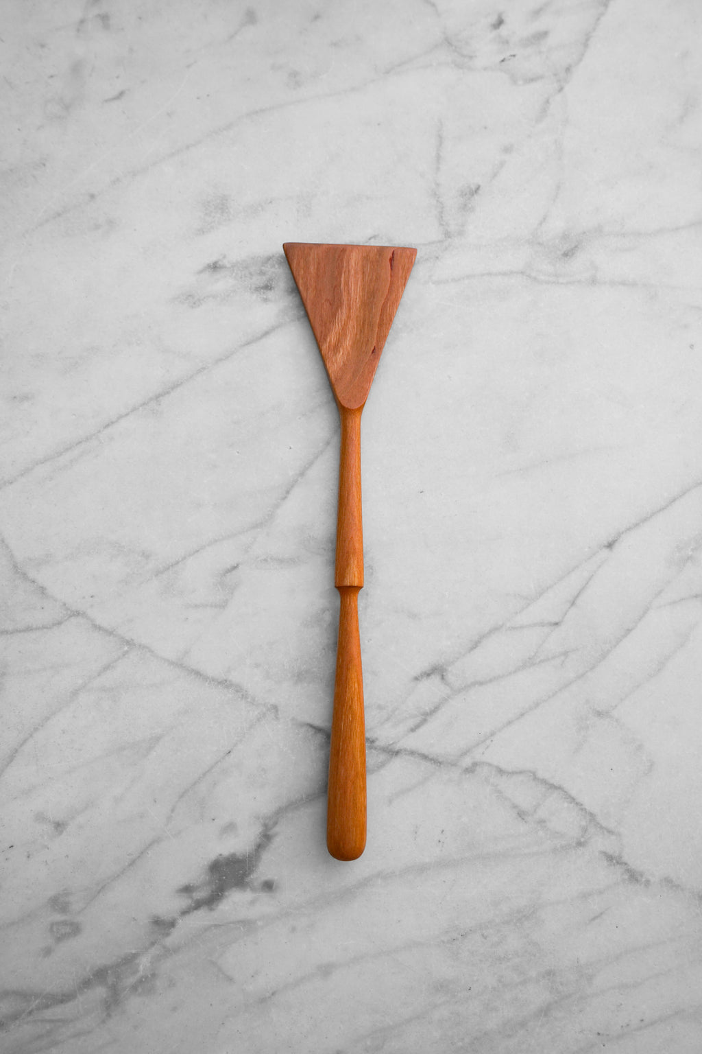 Triangle Spatula - Pinched Handle - Walnut or Cherry Wood