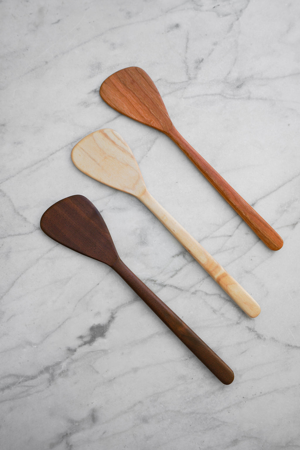 Flat Line - Modern Spatula - Walnut. Cherry. or Maple Wood