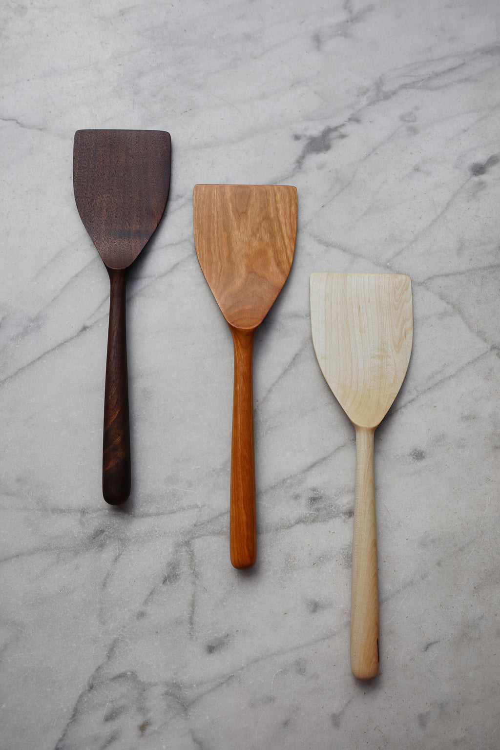 Wide Flipper Spatula - Walnut. Cherry. or Maple Wood