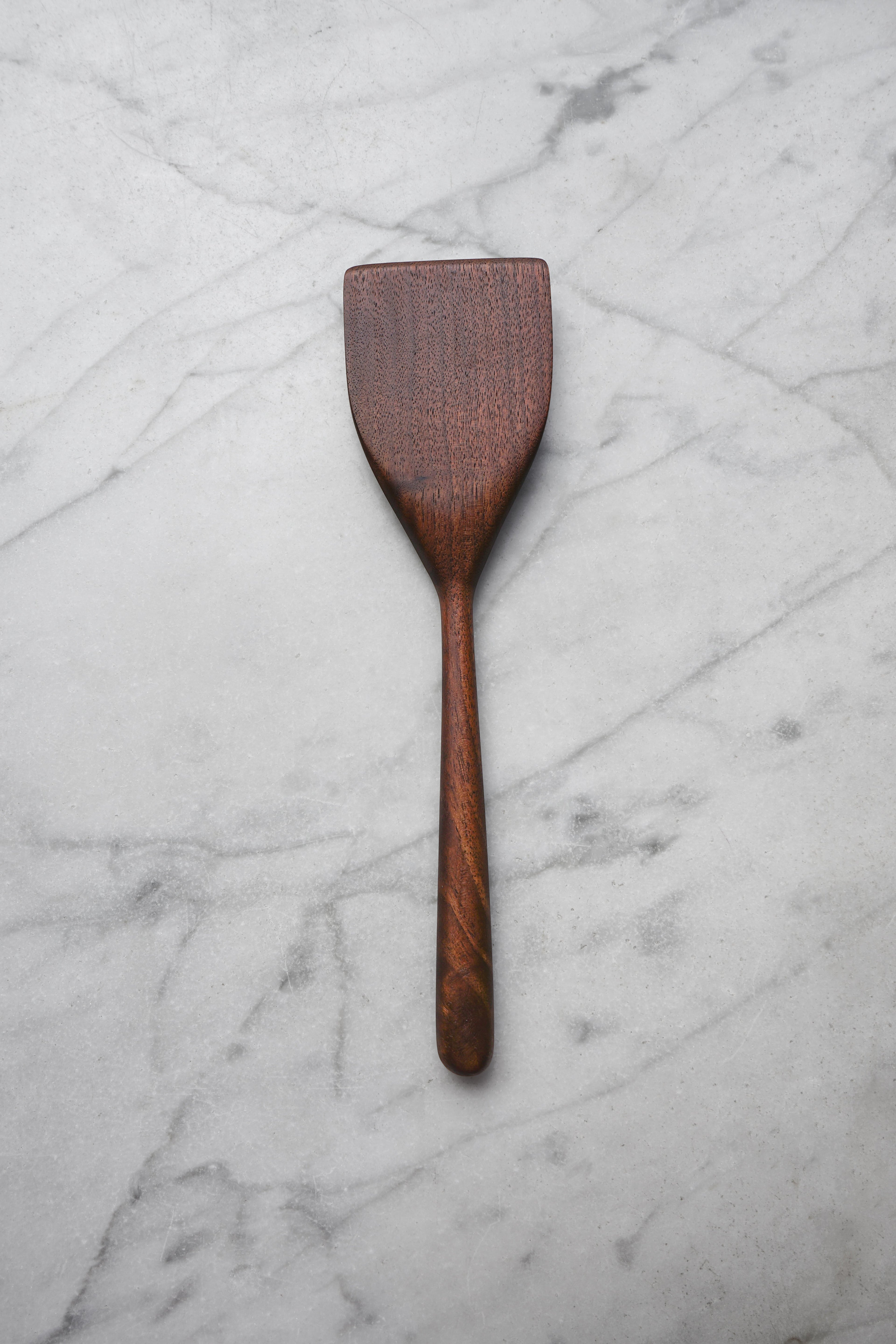 Wide Flipper Spatula - Walnut. Cherry. or Maple Wood