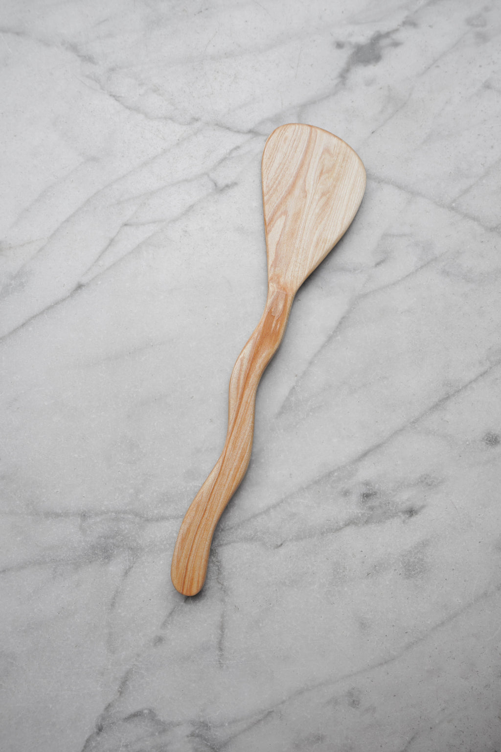 Flat Line - Squiggly Spatula - Walnut. Cherry. or Maple Wood