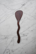 Flat Line - Squiggly Spatula - Walnut. Cherry. or Maple Wood
