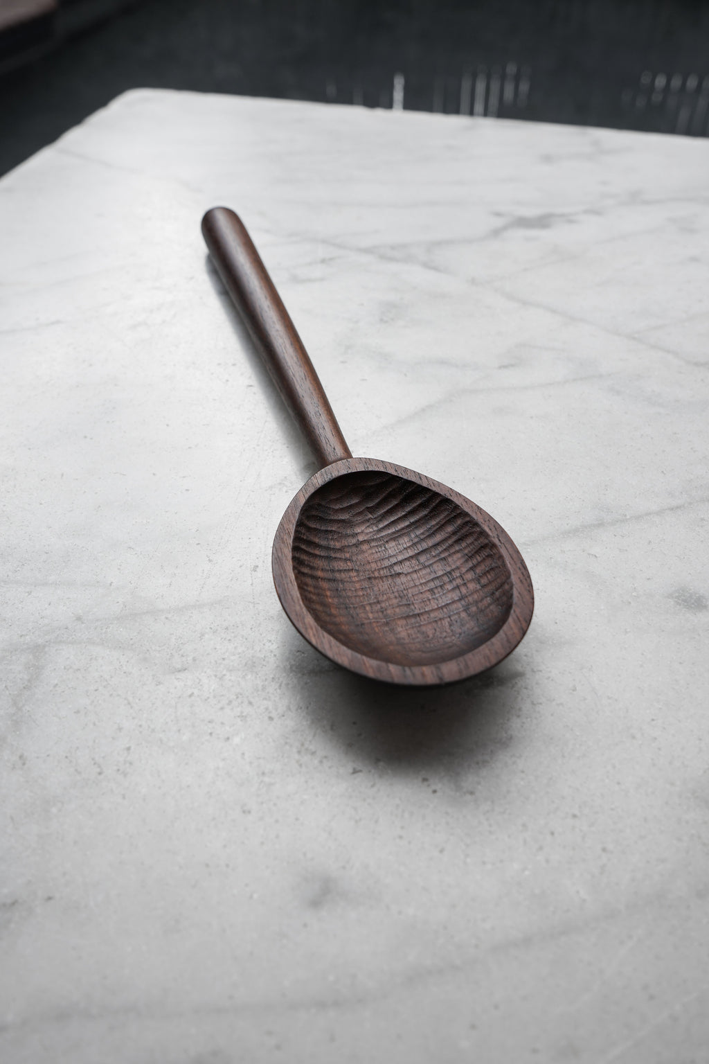 Oval Cooking Spoon - Walnut Wood