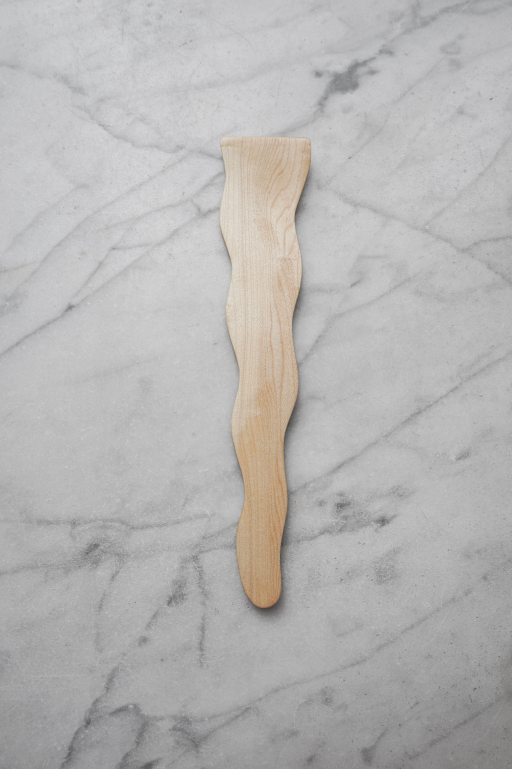 Flat Line - Wavy Spatula - Walnut. Cherry. or Maple Wood