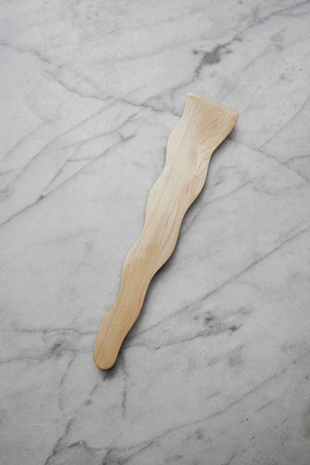 Flat Line - Wavy Spatula - Walnut. Cherry. or Maple Wood