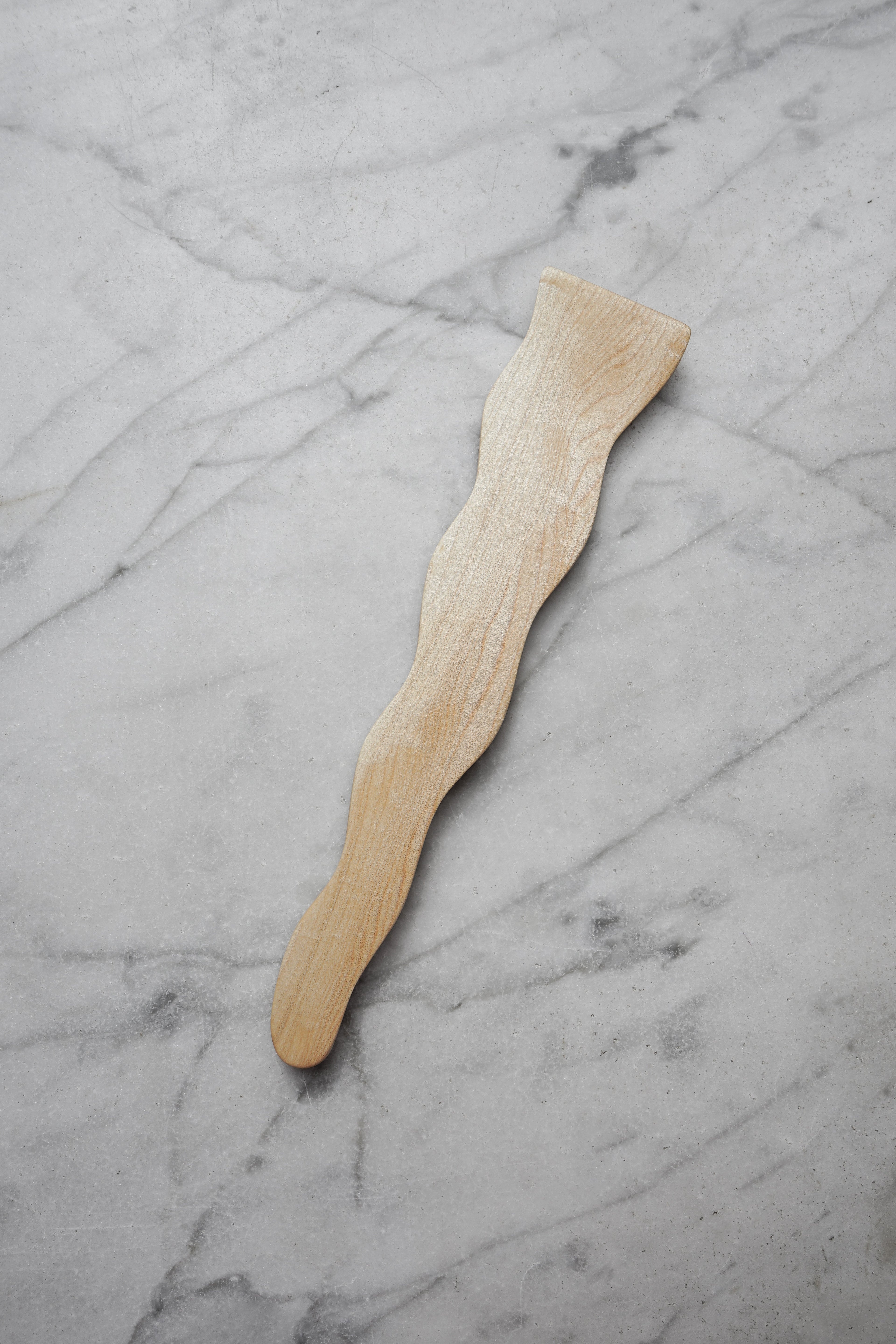Flat Line - Wavy Spatula - Walnut. Cherry. or Maple Wood