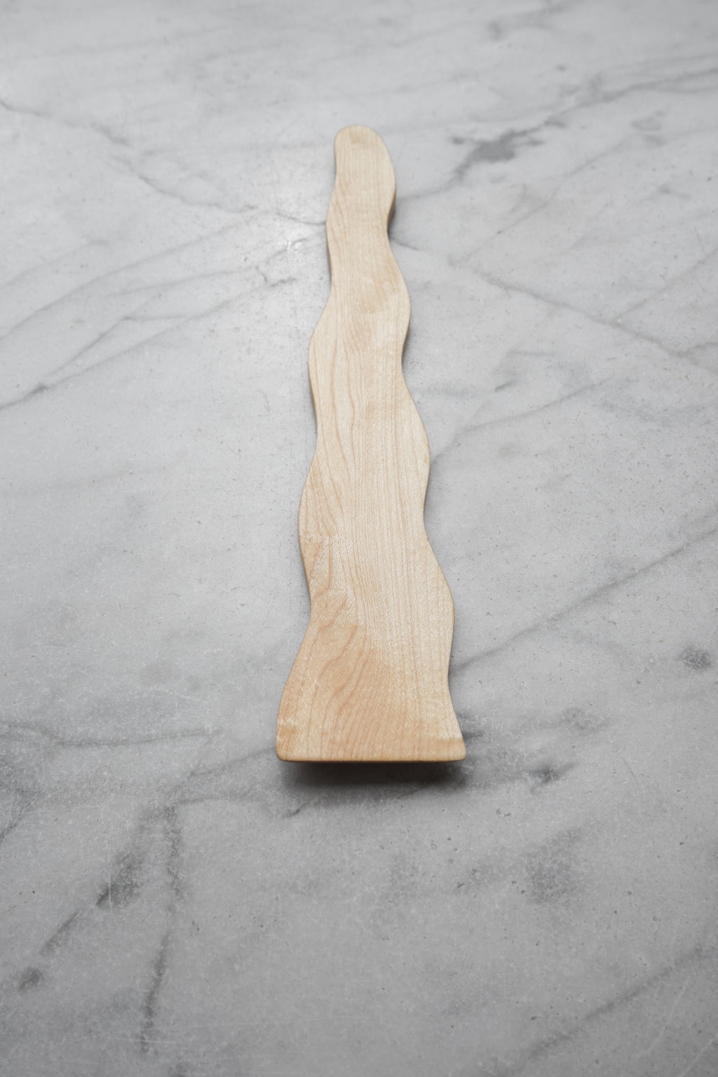 Flat Line - Wavy Spatula - Walnut. Cherry. or Maple Wood