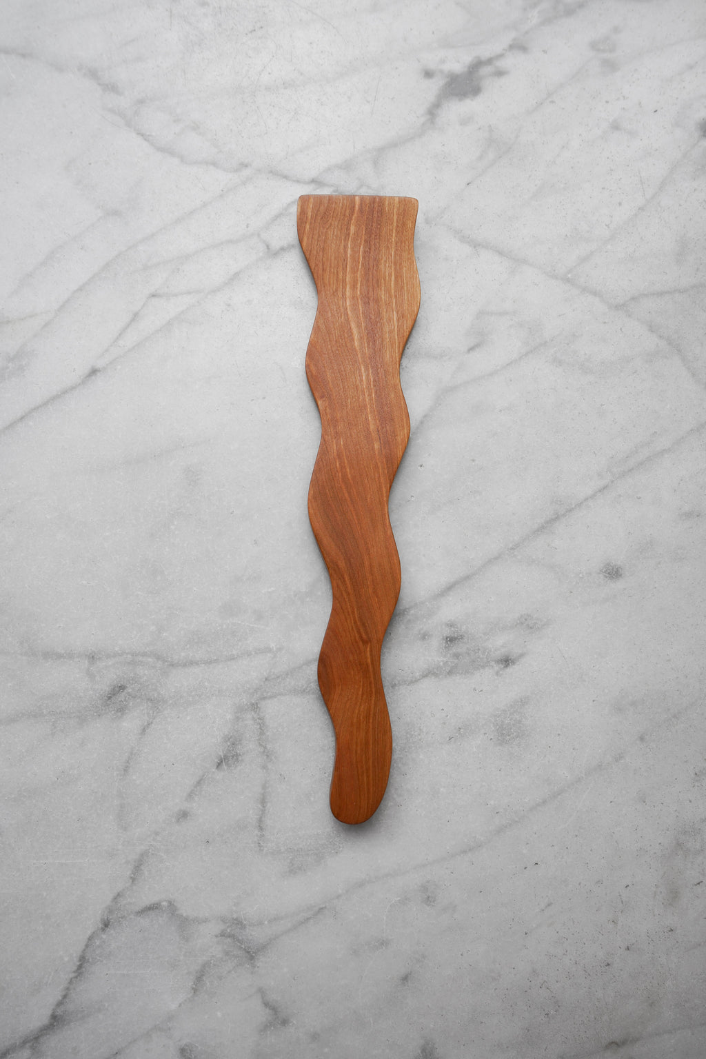 Flat Line - Wavy Spatula - Walnut. Cherry. or Maple Wood
