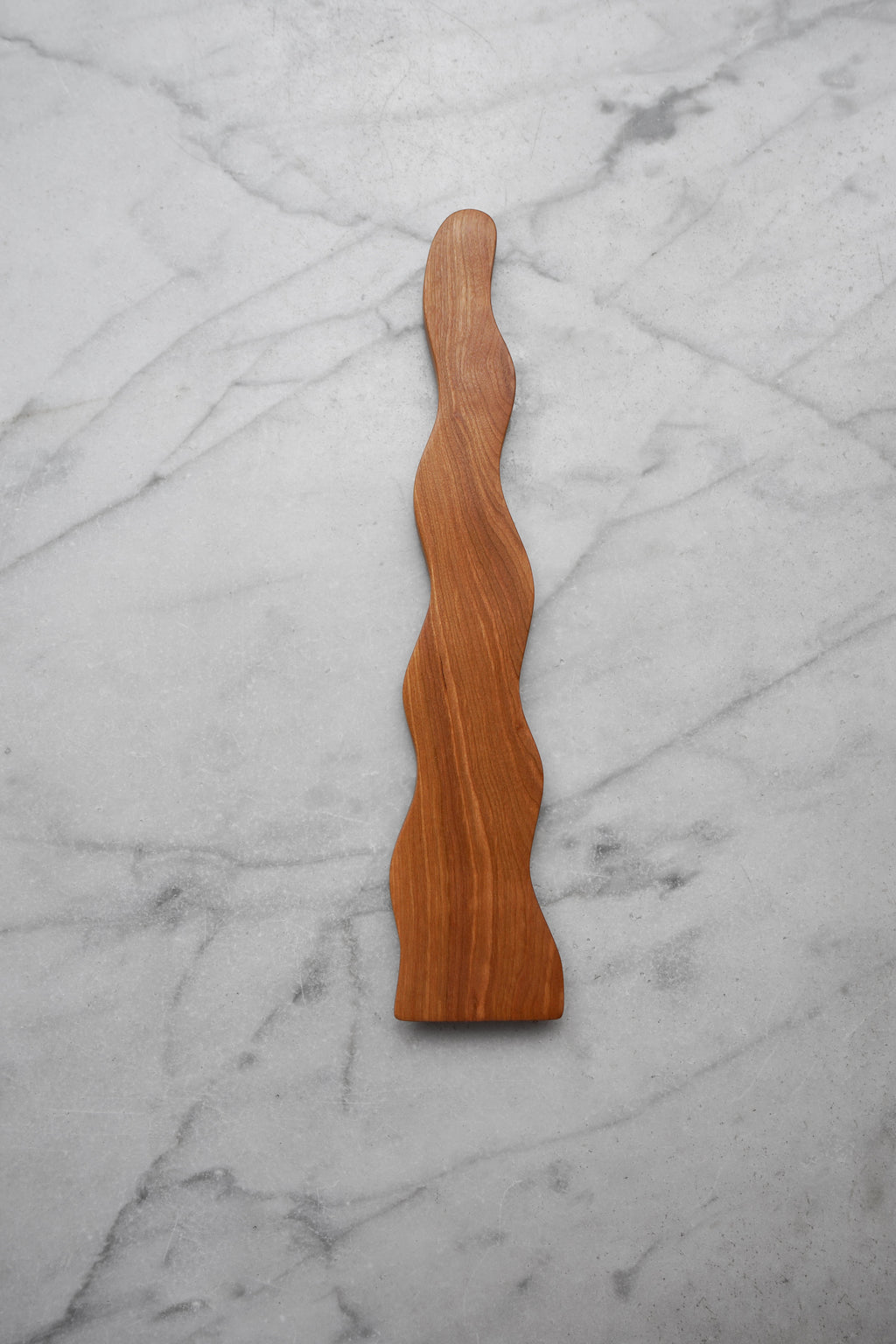 Flat Line - Wavy Spatula - Walnut. Cherry. or Maple Wood