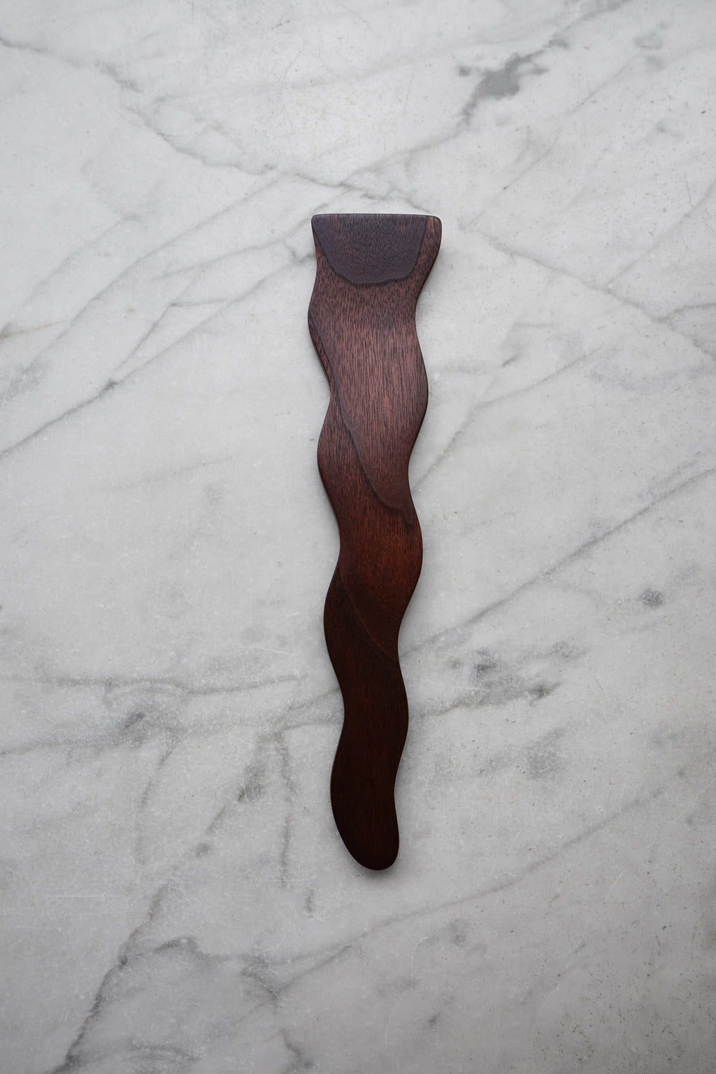 Flat Line - Wavy Spatula - Walnut. Cherry. or Maple Wood