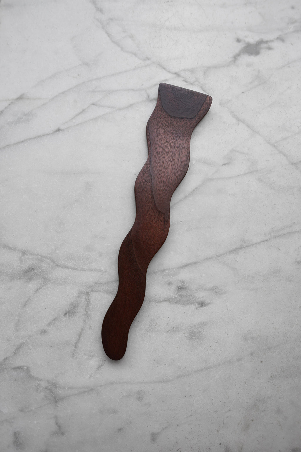 Flat Line - Wavy Spatula - Walnut. Cherry. or Maple Wood