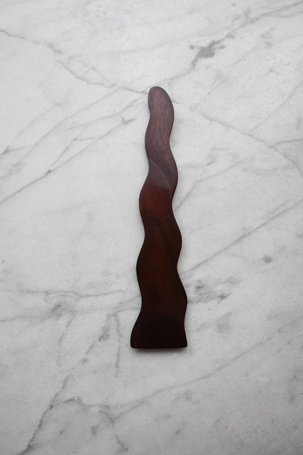 Flat Line - Wavy Spatula - Walnut. Cherry. or Maple Wood