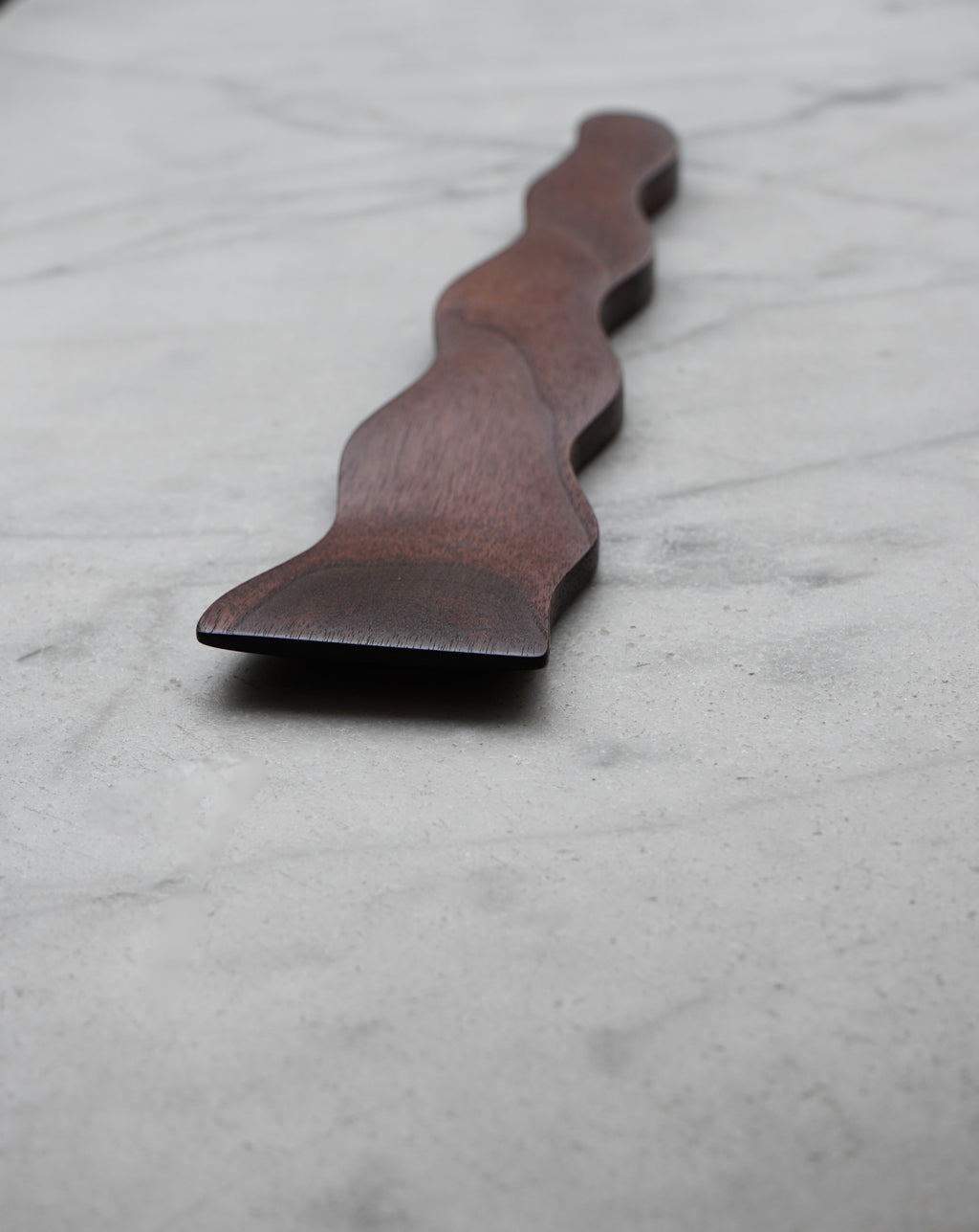 Flat Line - Wavy Spatula - Walnut. Cherry. or Maple Wood