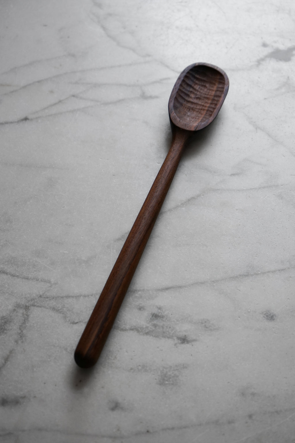walnut long bowl spoon