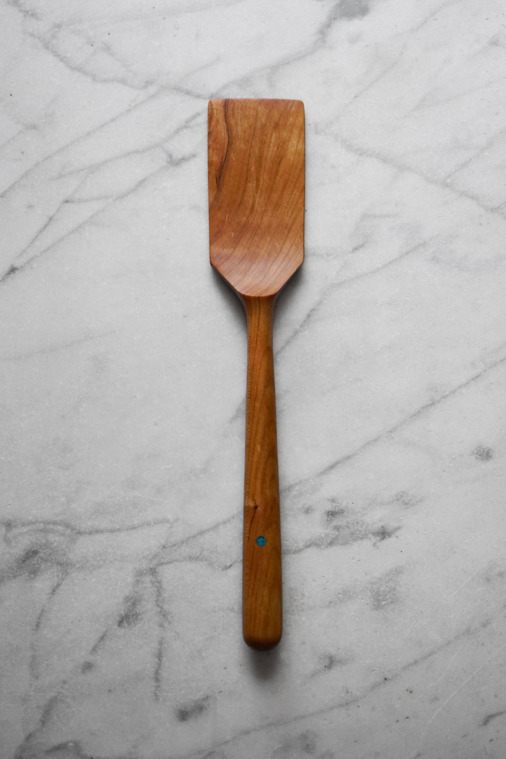 Flipper Spatula - Cherry Wood with Turquoise