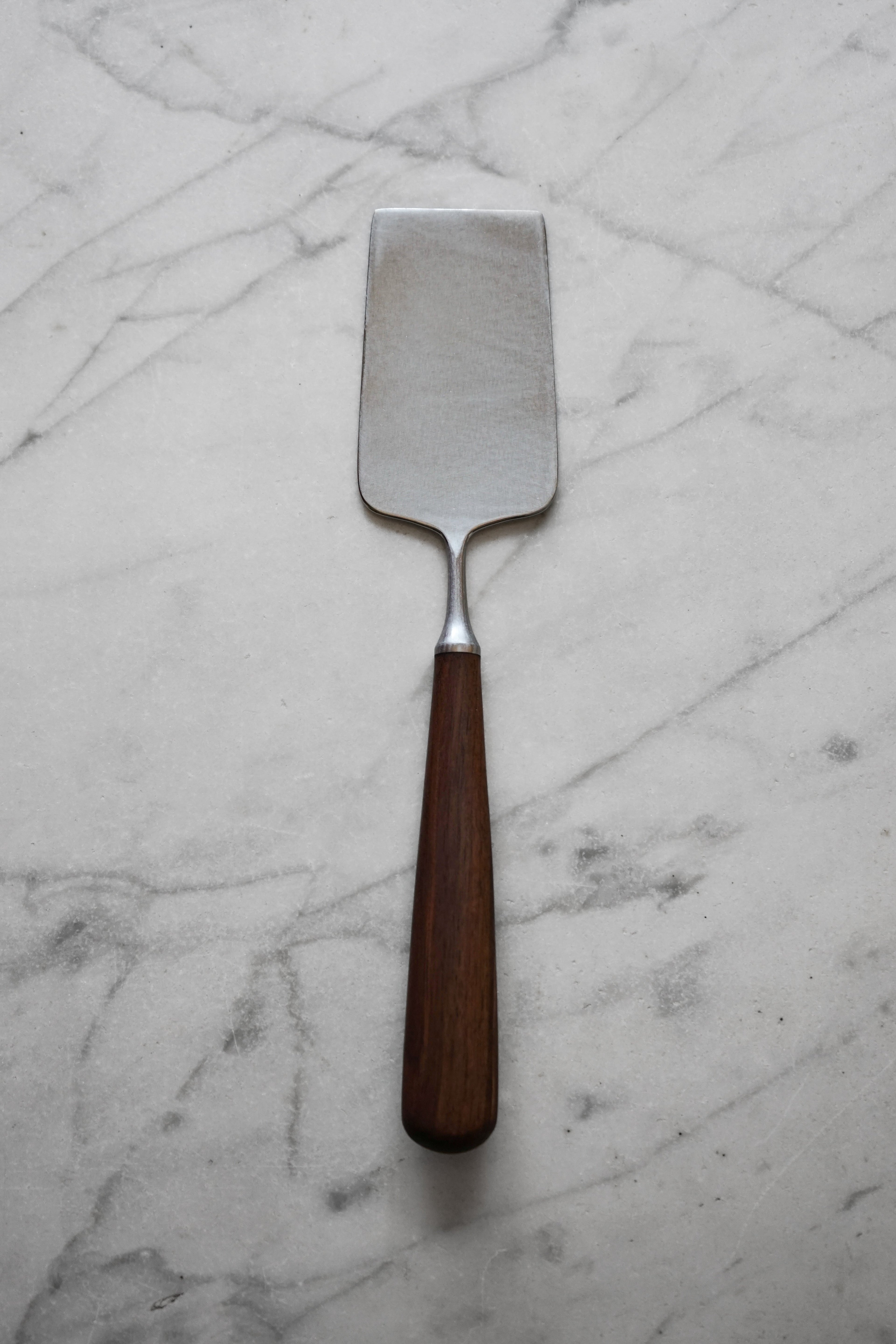 Metal and Walnut Spatula