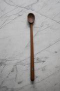 Long Walnut and Turquoise Tasting Spoon