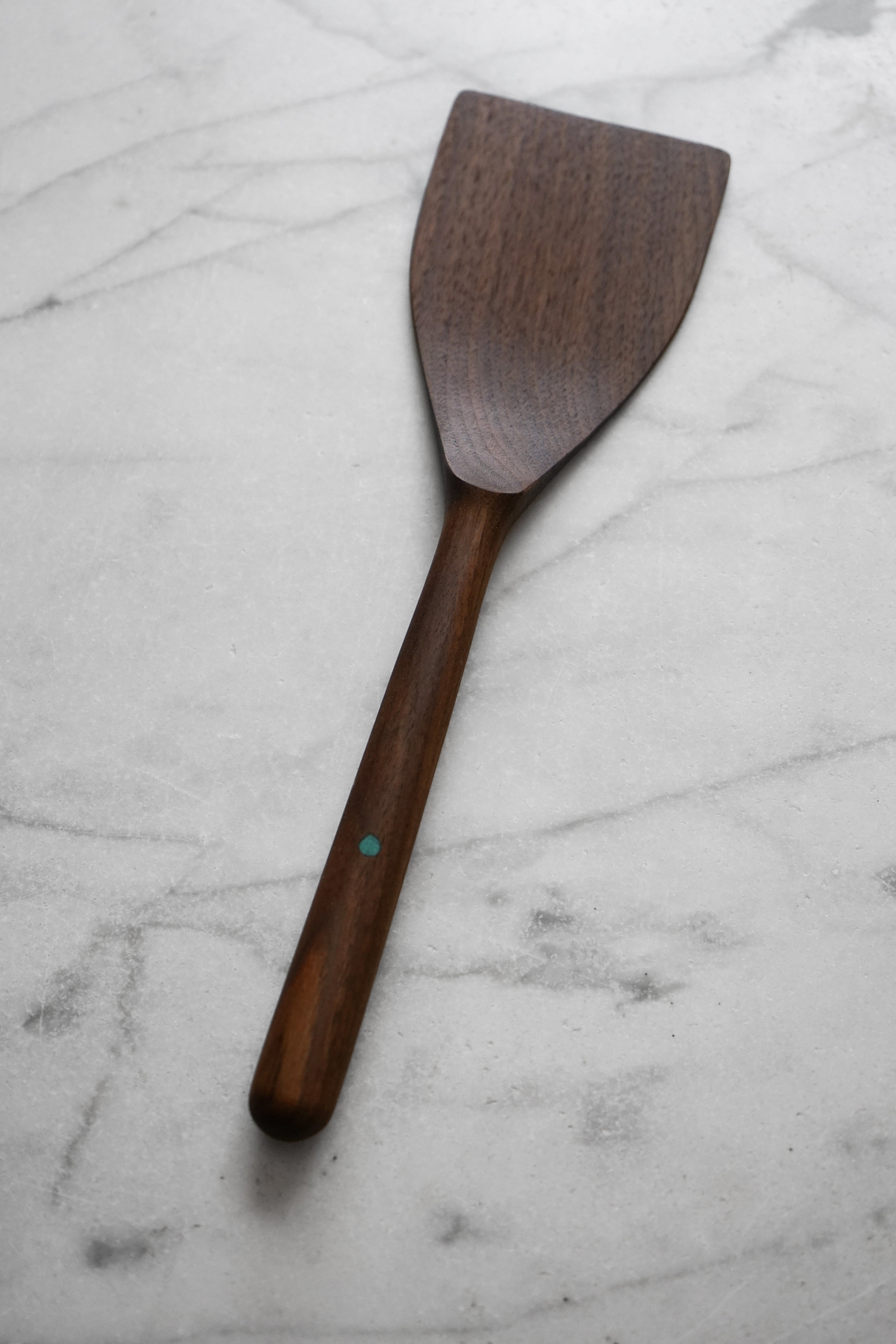 Wide Walnut and Turquoise Flipper